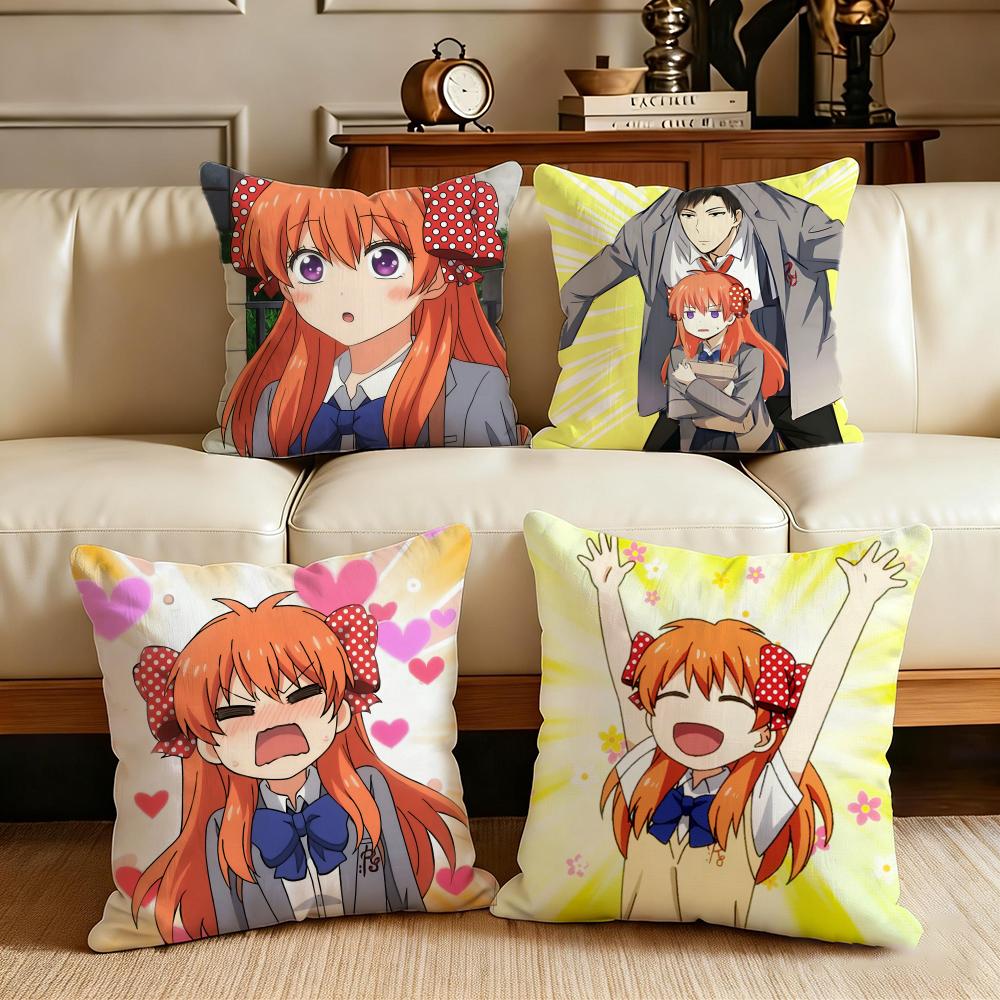 Comedy Monthly Girls Nozakikun Cushion Cover Cushion Cover Set 4Pcs 50x50 45x45 40x40 Pillowcase Decorative Sofa Home Decor