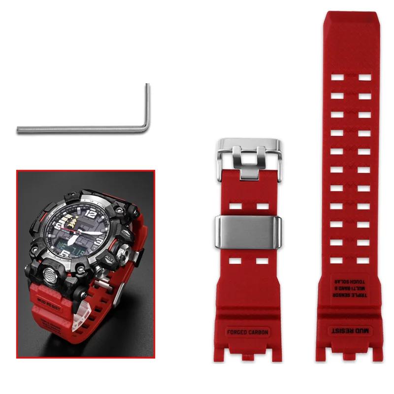 ONEWatch Аксессуары Для Casio G-SHOCK GWG-2000 GWG-2040 Mudmaster Запасной Ремешок Браслет Мужской Спортивный Водонепроницаемый Смоляной БраслетMN