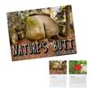 Календарь Nature Butts 2026 Янв. 2026 - Дек. 2026 Настенный календарь Смешной 12-месячный планировщик Подарки-приколы для семьи друзей