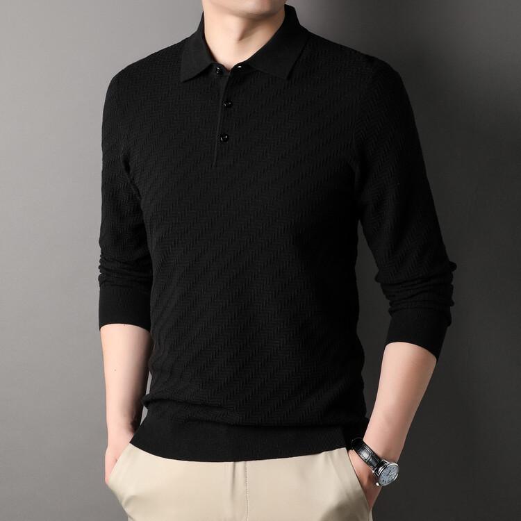 Осенне-зимний кардиган мужской деловой повседневный с лацканами с длинным рукавом поло мужской кардиган 6 шерстяной свитер свитер