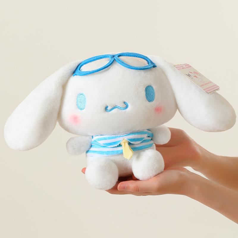 Японская Оригинальная Серия Sanrio 'Океан' Плюшевая Игрушка Мультяшный Кролик Киннаморолл Декорация для Спальни Дивана Подарок для Детей и Друзей