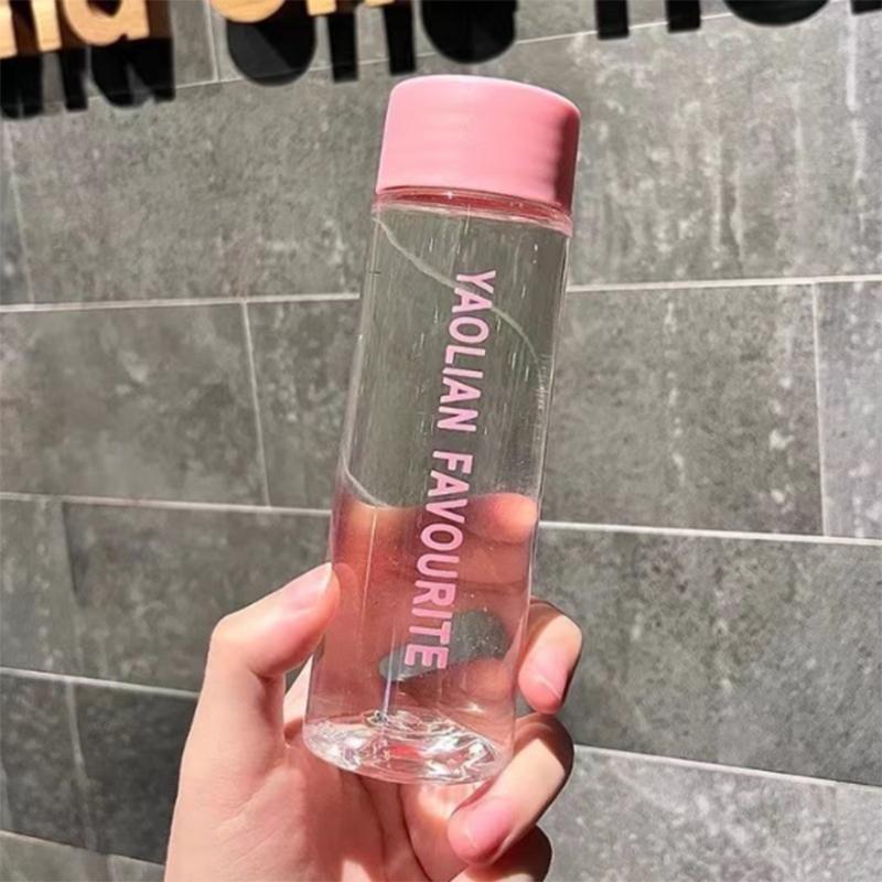 200 мл Мультяшный узор Уличная питьевая бутылка Чашка Пластиковая чашка против падения Портативная уличная бутылка для воды