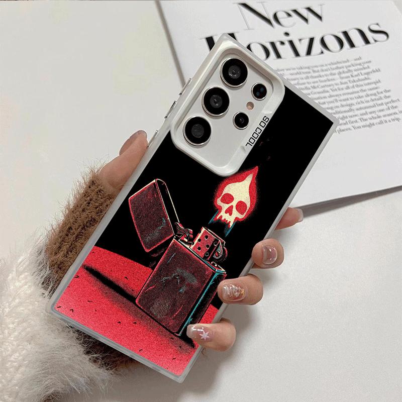 Lighter Cool Pattern Shockproof Phone Case for Samsung Galaxy S26 Edge S25 Ultra S24 FE S23 Plus S21 Cover Anti Fall Fundas