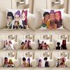 KPop Demon Hunters  Super cute cartoon girl on pillowcase: diverse expressions and shapes, fashionable home decoration