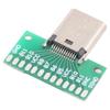 24-контактная паяльная плата PCB Type C Female USB 3.1 Тестовая плата Скорость 10 Гбит/с Передача данных Обновления для устройств Отладка