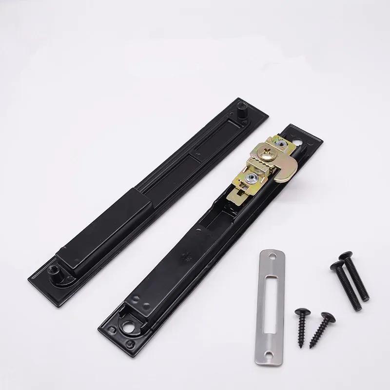 Glass Sliding Door Locks Aluminum Alloy Invisible Lock Patio Kitchen Living Room Bathroom Double Hook Lock Furniture Hardware