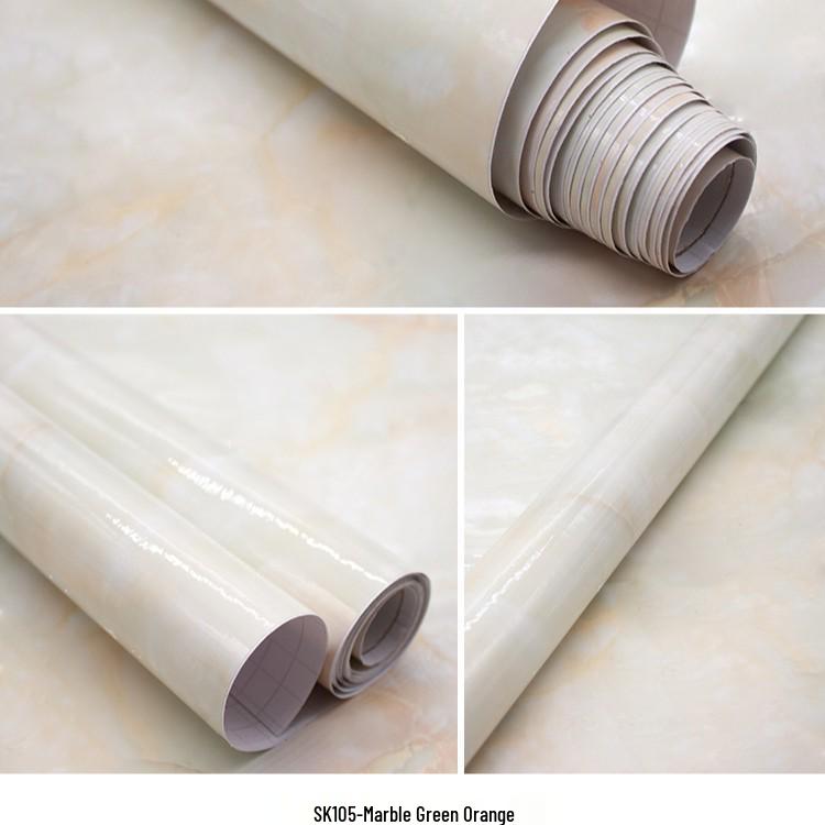 Водонепроницаемая ПВХ Мраморная Кухонная Пленка - Маслостойкая Самоклеящаяся Защитная Пленка для Плитки, Варочных Панелей, Столов и Шкафов