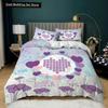 Room Decor Home Bedding Sets 2/3pcs Red Heart Printing Queen Size Pillowcase Duvet Cover Set Polyester Bedclothes