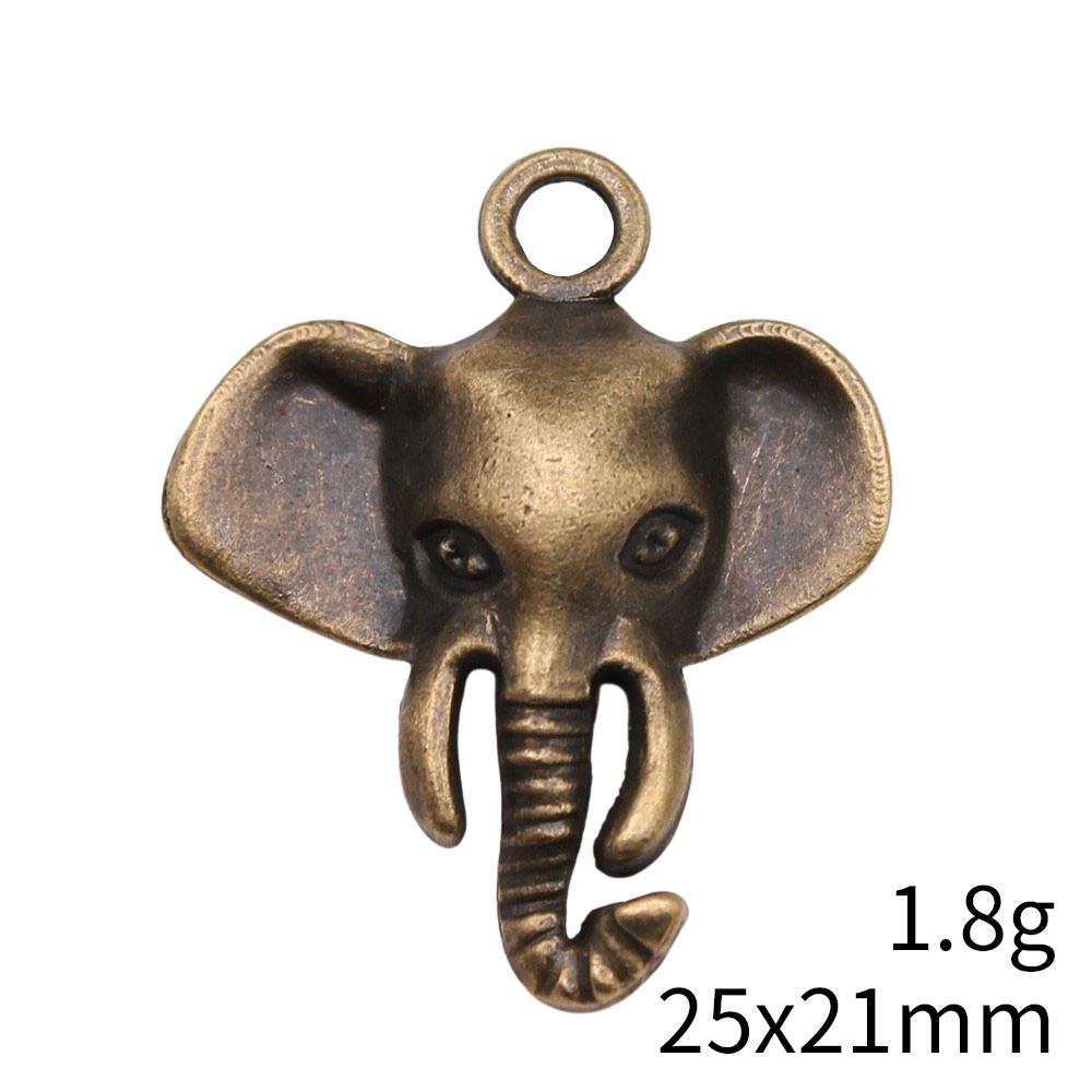 Рождественские украшения Шарм Итальянский браслет Маленькие шармы в виде слонов Подвеска Сувенирные подвески для изготовления ювелирных изделий