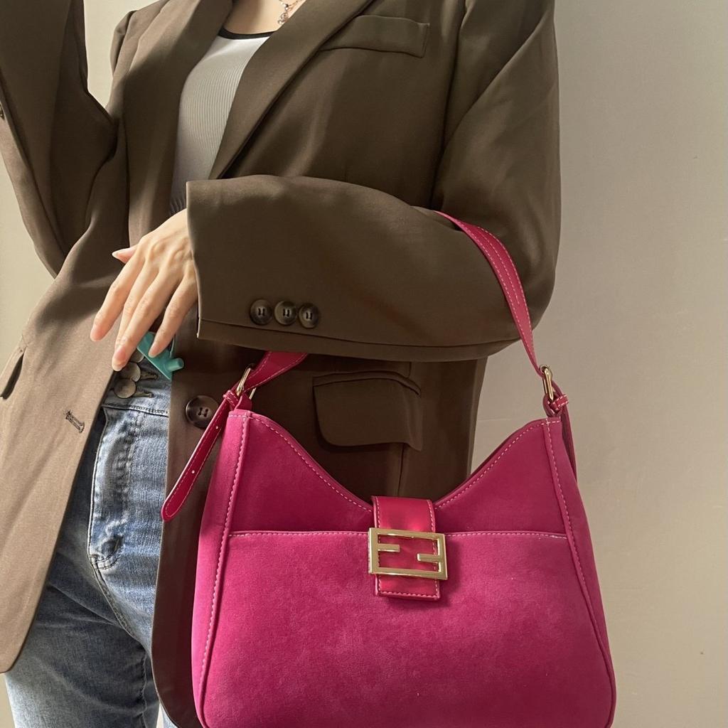 Suede Premium Bag Women'S High-Value Underarm Bag Shoulder Bag Crossbody Bag Style