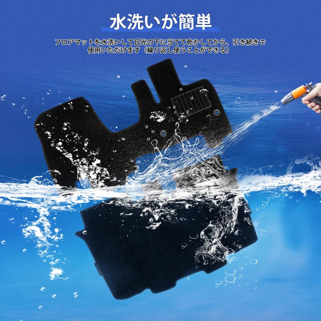 AUTO SPEC Honda New Floor Cargo Автомобильные коврики 2023 Новые Индивидуальные Салон Легко Пачкающиеся Защитные Передние Полный Комплект из 2 Ковриков для пола N-BOX JF5/JF6, Коврики, (Октябрь -