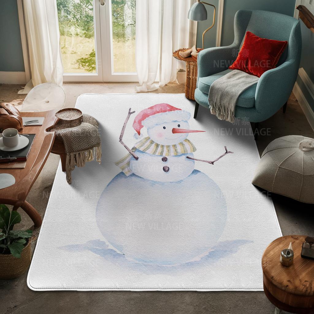 Ковер у входа в дом Домашний коврик у двери Гостиная Ванная Комната Ноги ванная комната Нескользящие коврики с водопоглощением для ванной Счастливого Рождества зима