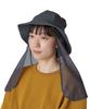 Insect Shield Mesh Hat, Size 2, CHARCOAL, AC-25SU004, Perfect for Camping, Outdoor Activities, and Festivals.