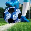 FC Schalke 04 Indoor Soccer Ball Colorful All Ages Size 5 Machine Stitched PVC Competition Ready Durable High-Bounce