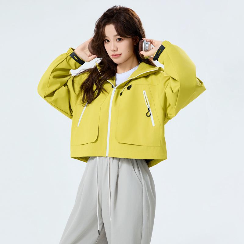 2025 Весенняя Уличная Модная Ветровка с Капюшоном для Пар - Стильная Куртка для Пеших Прогулок и Альпинизма
