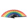 1 pcs Cloth Large Bamboo Wood Gift Summer Supplies Folding Hand Fan Festival Decor Dancing Fan