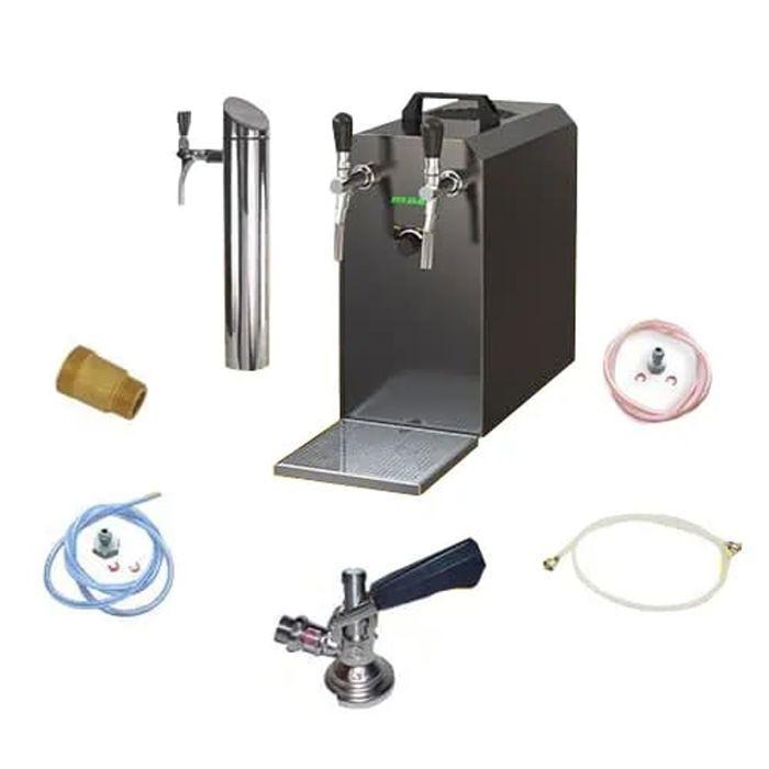 Tireuse à bière - ICH-ZAPFE.DE - STREAM 50K - 55 L/h - Pompe à bière 2 lignes - Adaptation 5L
