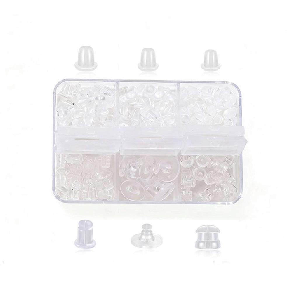 Мягкие силиконовые стопоры для сережек Резиновый материал Набор для блокировки ушей Разные стили