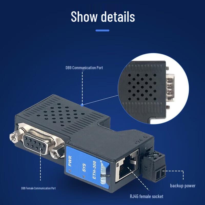 Aimoxun Siemens S7 PLC Serial to Ethernet Converter Module
