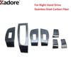 Car Inner Door Window Lift Switch Button Panel Cover Trim For Mazda CX30 CX-30 - 2024 Carbon Fiber Interior Accessories