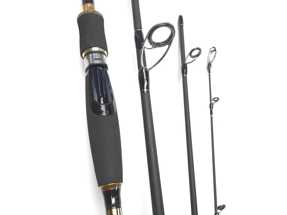 EVA 7 футов спиннинг удилище 4 части Спиннинг удилище Удилище для ловли морского окуня Удилище для ловли окуня Удилище для ловли морского окуня Черный окунь Форель (M) [Элемент]
