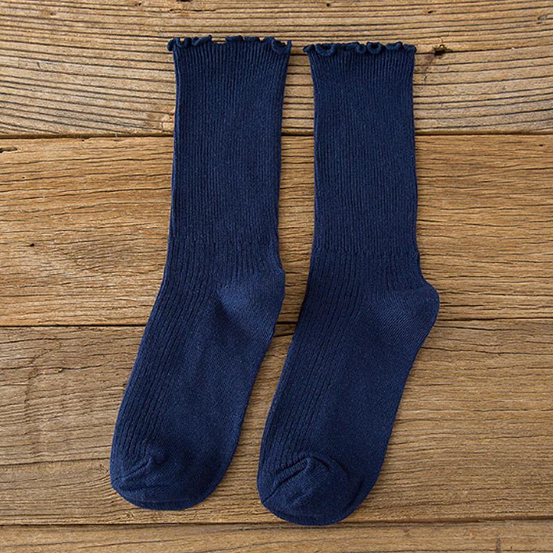 Осенние и зимние женские носки. 10 цветных чулок Heap, средние носки-трубы. 1 пара высококачественных ювелирных аксессуаров из чистого хлопка Agaric Edge