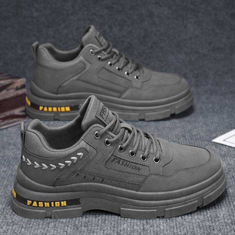 Осень новая мужская спортивная и повседневная обувь с низким верхом, уличная платформа для скалолазания, ботинки Мартин из живой кожи, мужская обувь