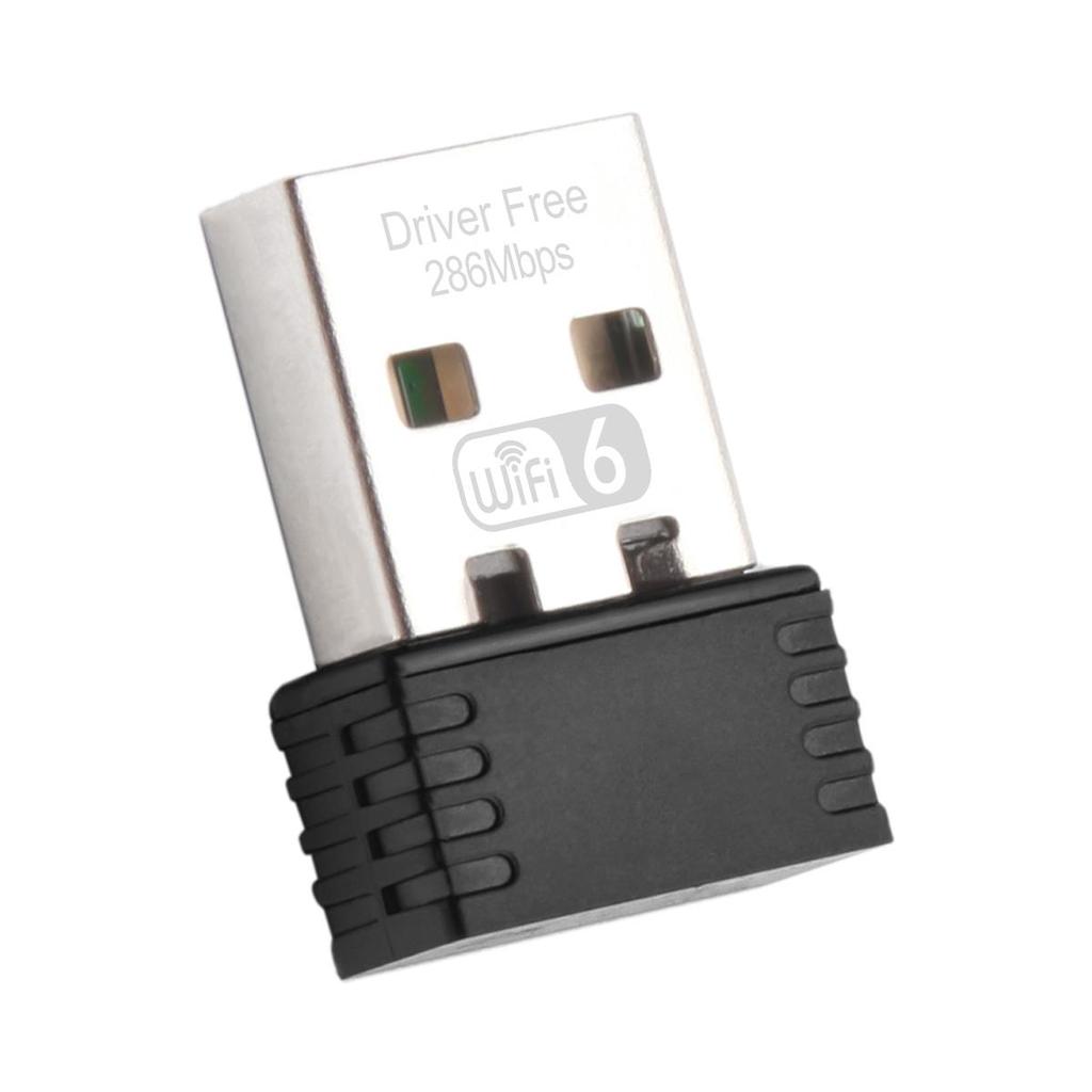 Беспроводной Wi-Fi-адаптер 650 Мбит/с Mini USB 2.0 Wi-Fi Dongle USB Ethernet-приемник-передатчик 2,4G и 5G двухдиапазонная сетевая карта без драйверов для ноутбука