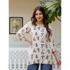 Women Printed Rayon Straight Kurta Top Indian Pakistani Party Wear Top Tunic SC-2145