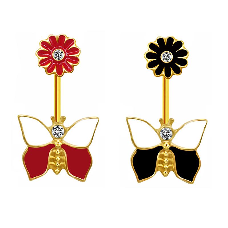 Кольцо для пупка в виде глаза быка-дьявола для девушек, модное украшение для пирсинга пупка в виде летучей мыши, подвеска для пирсинга тела, женские украшения