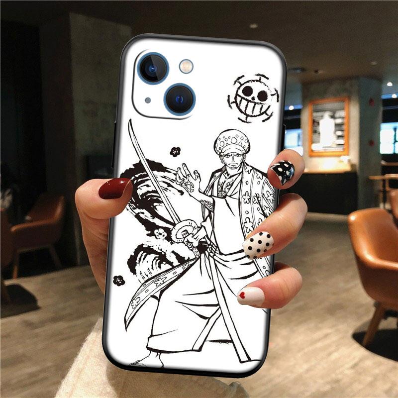 TR27 One Piece Law New High-End Shell Phone Case for Redmi Note 8 9 Pro Max 9S 9T 9C NFC 8T 8A 10A A4