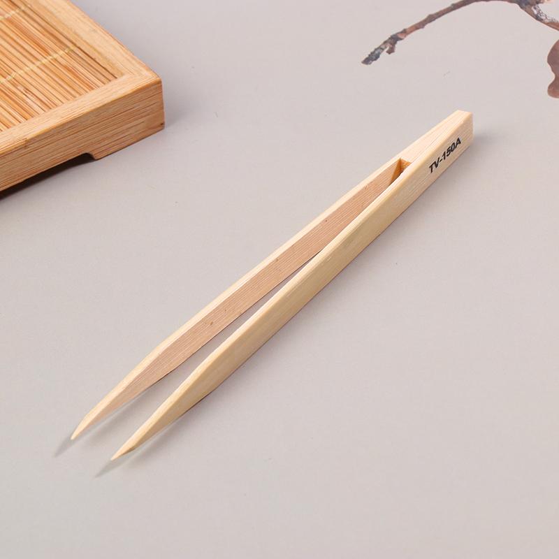 1 шт. легкий профессиональный инструмент для ремонта часов, высококачественные пинцеты с заостренными концами, простые в обращении пинцеты с бамбуковыми наконечниками