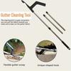 Телескопическая Портативная Щетка для Очистки Желобов Листья Крыши Съемная Защита Чистка за Мансардными Окнами