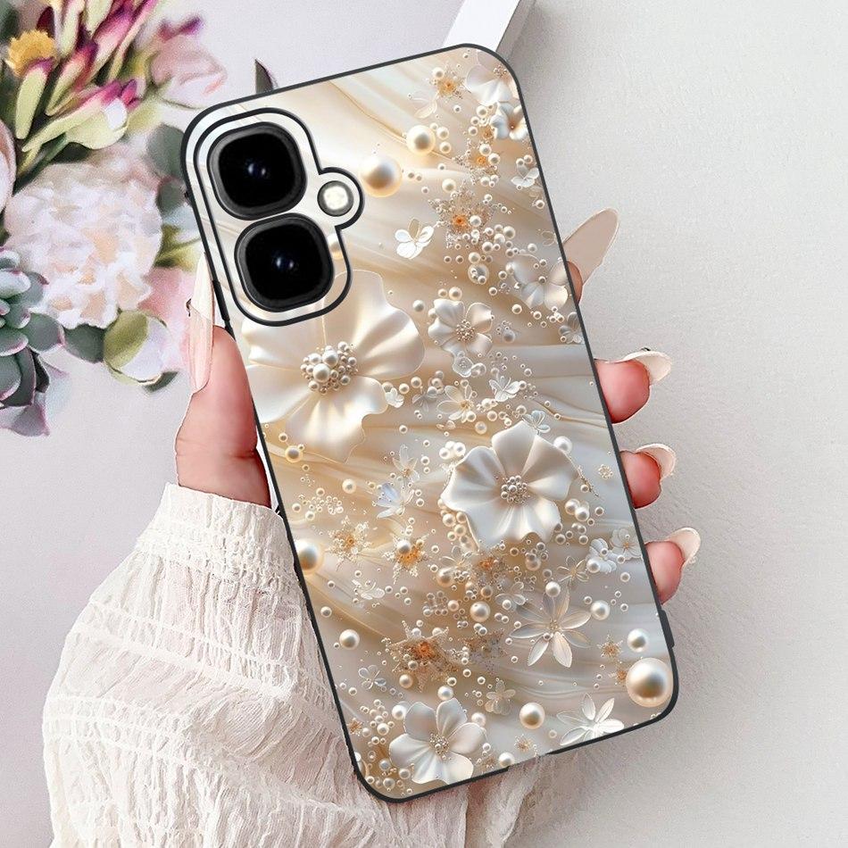 For Infinix Smart 10 2025 Elegant Floral Butterfly Phone Case For Infinix Smart10 Soft Silicone TPU Cases