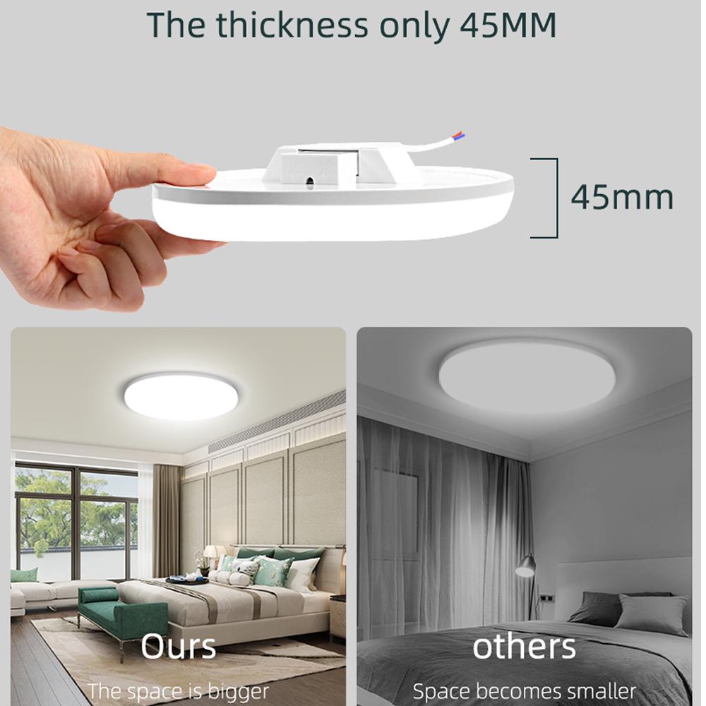 Современные светодиодные потолочные светильники 50 Вт, 30 Вт, 20 Вт, 15 Вт, потолочные светильники, энергосберегающие панельные светильники, лампы 220 В, 230 В, поверхностное крепление для гостиной, ванной комнаты, домашнее освещение