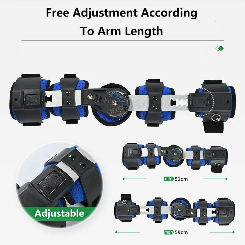 Регулируемый легкий и дышащий шарнирный ROM локтевой бандаж для восстановления после травм руки