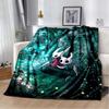 Флисовое одеяло с 3D принтом Game Hollow Knight для кроватей, походов, пикника, толстое одеяло, покрывало, флисовое одеяло