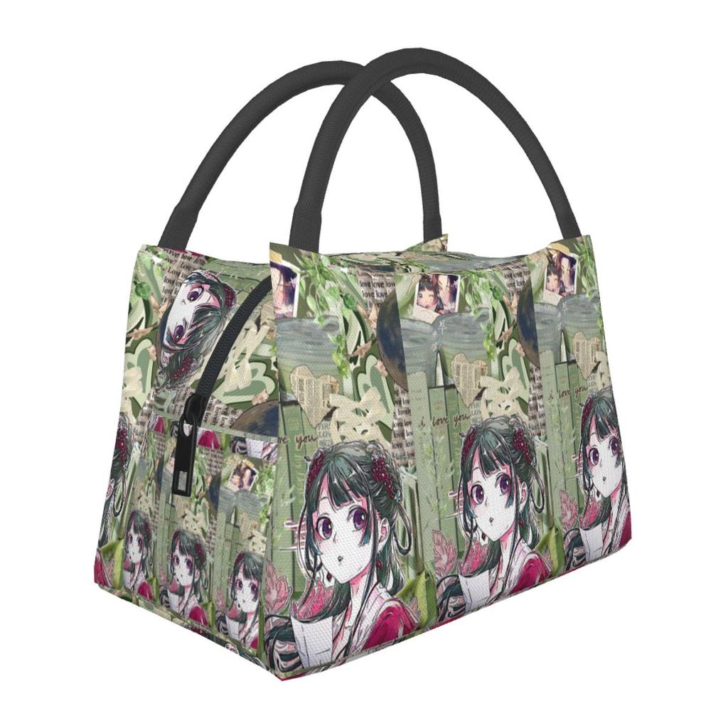 The Apothecary Diaries Maomao Insulated Lunch Bag for School Bento Storage Food Boxes Container Cooler Thermal Lunch Box Tote