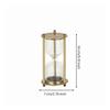 Empty Hourglass with Metal Frame Golden-Hued Sand Timer Clear for Crafters