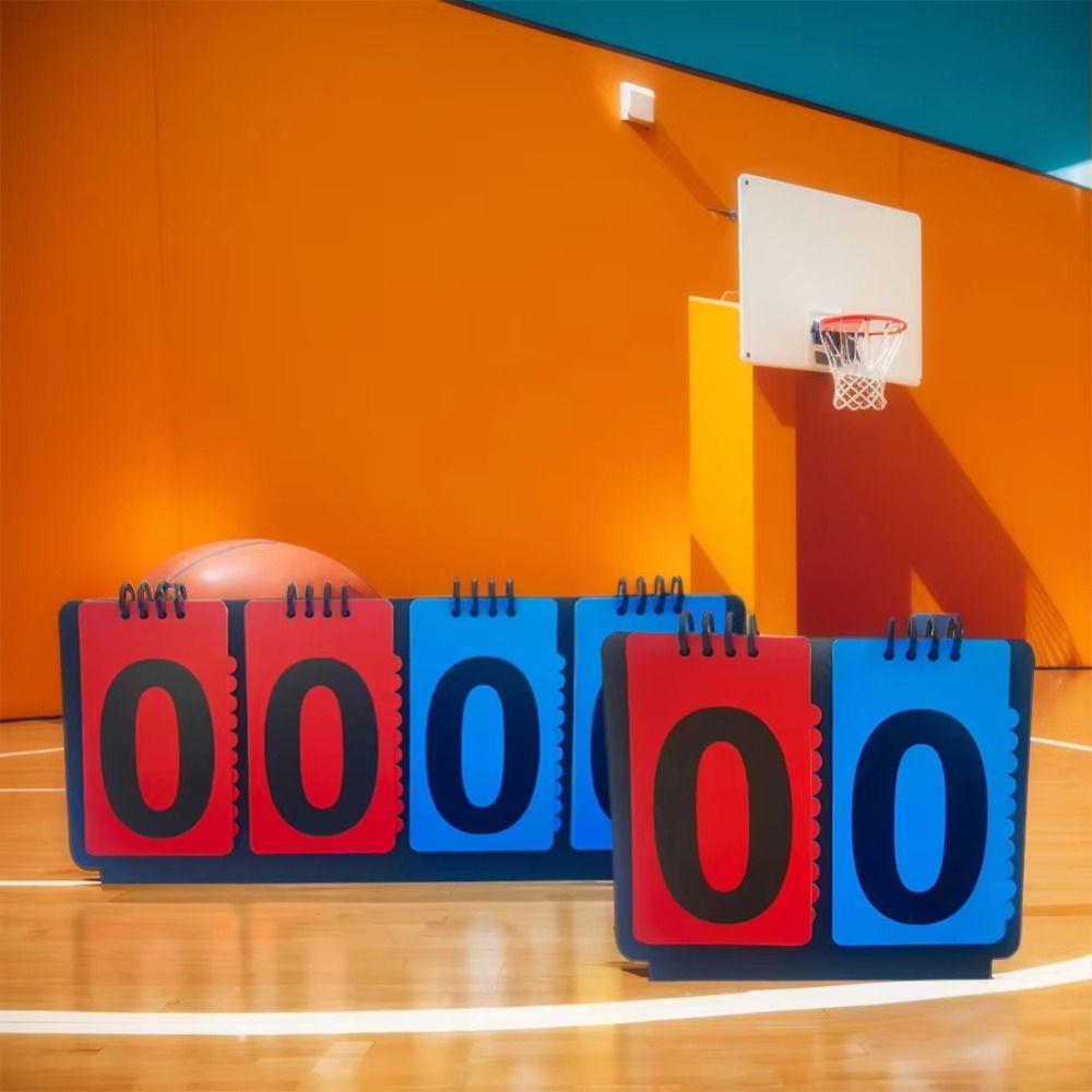 4-Digit Scoreboard Score Keeper Tabletop Counter Score Flipper Sports Referee