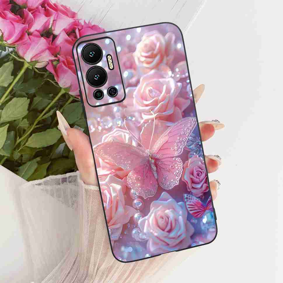 Чехол для Infinix Hot 12 2022 Животный Рисунок Мягкий Силиконовый Чехол для Телефона Для Infinix Hot 12 Hot12 X6817 X6817B