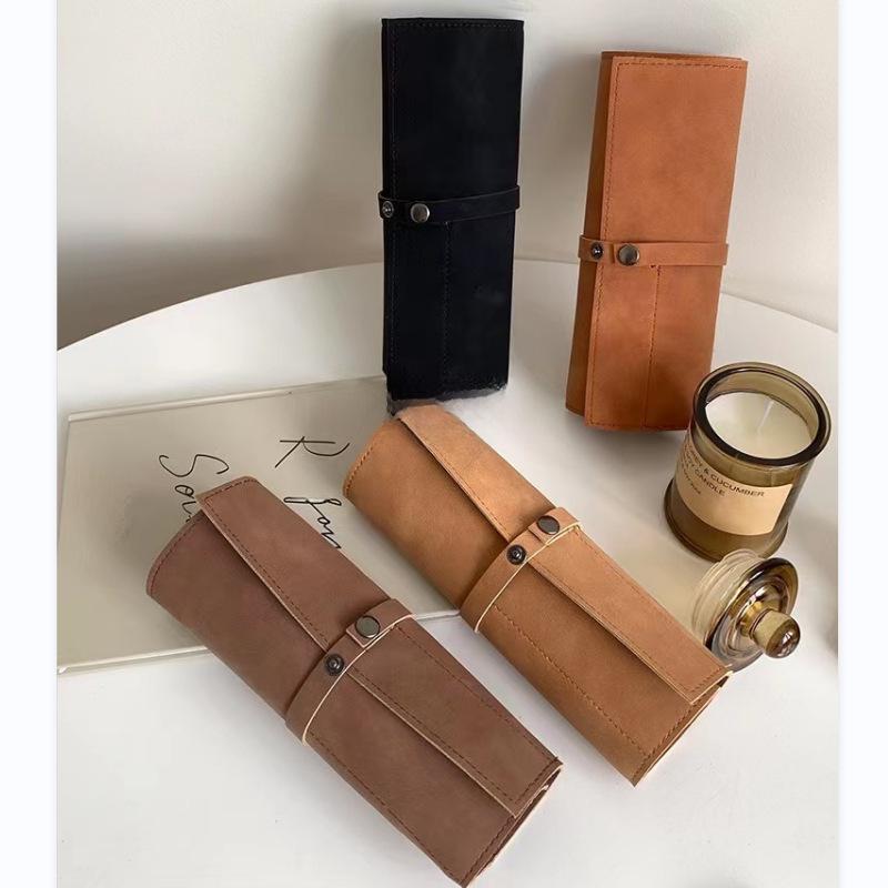 Матовый органайзер-ролл из ПУ кожи для ремешков iWatch