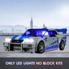 Vaodest светодиодный фонарь lego 76917 чемпионы скорости форсаж чемпион Форсаж Nissan skyline GT-R (Р34) Набор игрушечных машин Дизайн и состав