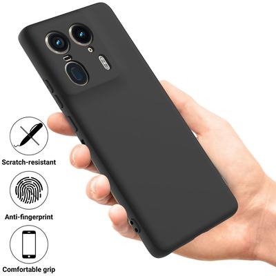 Чехол для Motorola Edge 50 Ultra 5G/Moto X50 Ultra 5G из жидкого силикона, противоударный чехол для телефона с ремешком