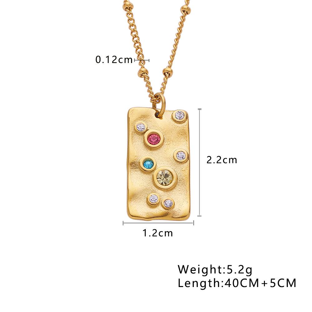 European and American INS Style, Collarbone Chain Electroplated 18k Gold Sweater Chain Gold, Pendant Necklace Does Not Fade