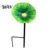Garden Bird Feeder Metal Flower Bath, Decorative Bath Feeder, Outdoor Durable Wild with 2-Prong Base for Backyard Decor