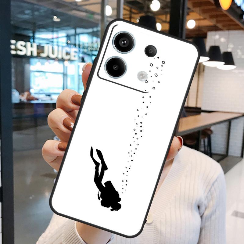 Чехол для Scuba Diver Diving Funda для Xiaomi Redmi Note 13 Pro 12 11 9 10 Pro 12S 11S 10S Redmi 13 12 10C 12C 13C