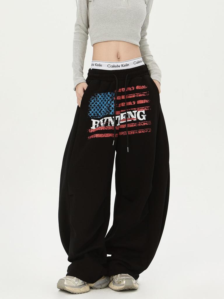 Осень 2025 Унисекс Ретро Хлопок Повседневные Длинные Брюки - Стиль для Занятий Спортом на Открытом Воздухе