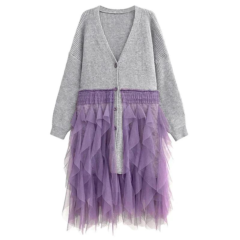 Xitao Платье из нерегулярной лоскутной марли HQQ1702