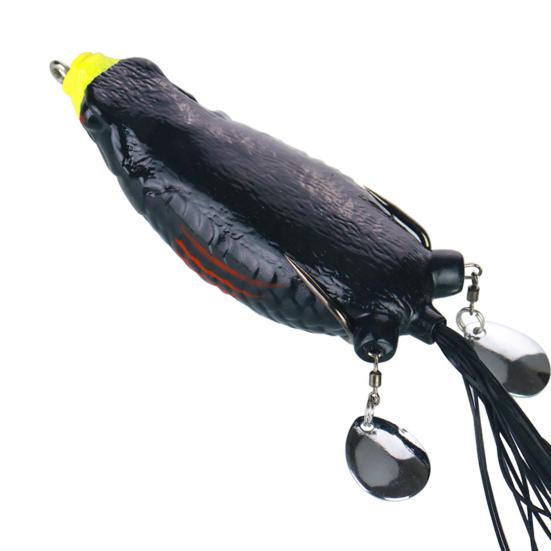 9см/25г Силиконовая Огромная Приманка Лягушка Красочная Лопатка Двойная Блестка Мягкая Искусственная Приманка Лягушка